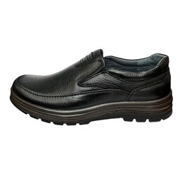 کفش مردانه طبی چرم طبیعی اصل تبریز برند آلما رنگ مشکی سایز بندی 40 تا 45 چرم پاآرا 
