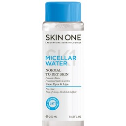 محلول پاک کننده آرایش مناسب پوست نرمال تا خشک 250میل اسکین وان