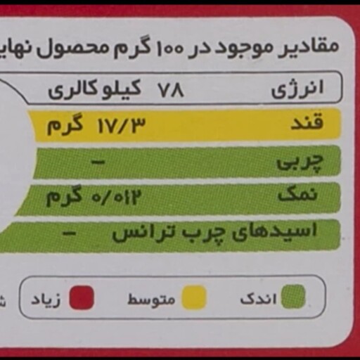 پودر ژله توت فرنگی فرمند وزن 100 گرم