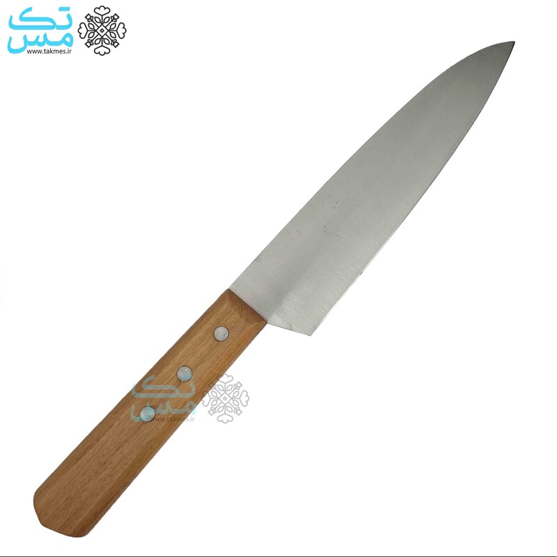 چاقوی آشپزخانه راسته ای دسته چوبی 33.5 سانت حیدری سایز 4