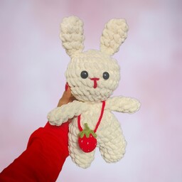 عروسک خرگوش مخملی (ارسال رایگان)     