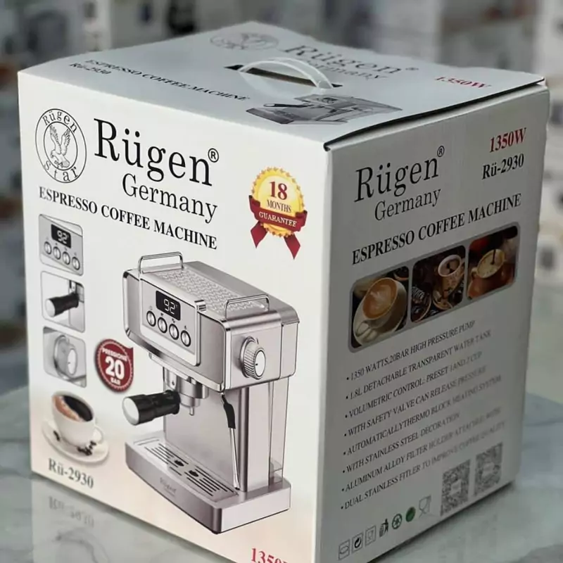 خرید و قیمت اسپرسوساز روگن مدل Ru 2930 ا Rugen Ru2930 Espresso Machine 