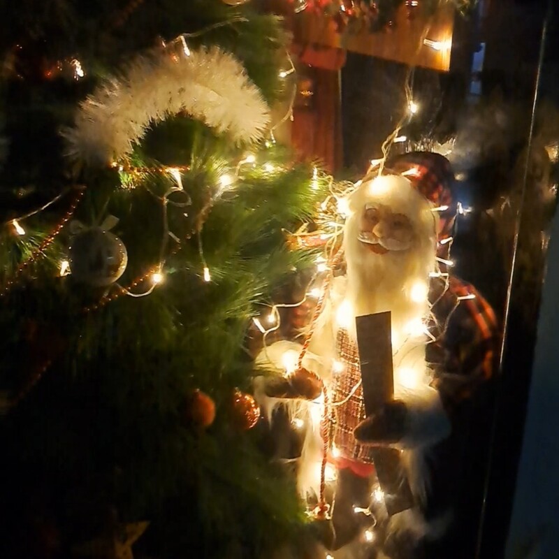 عروسک بابانوئل بزرگ وارداتی  مجسمه بابانویل کریسمسی پارچه ترکی
