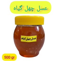 عسل طبیعی و خوراکی چهل گیاه(وزن نیم کیلو) کیفیت طعم عالی(خرید از  زنبوردار)