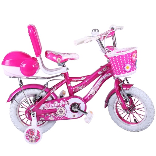 دوچرخه دخترانه المپیا سایز 12 باکس و سبد دار
