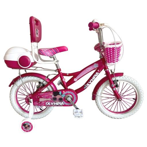 دوچرخه دخترانه المپیا سایز 16 باکس و سبد دار