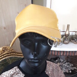 کلاه اسپرت زنانه مردانه دخترانه پیرسینگ دار جنس درجه یک خارجی زرد شاین قیمت حراج