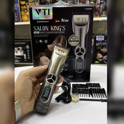 ماشین اصلاح شارژی  برند VTI کد 6095 مناسب  برای اصلاح موی سر و صورت 5 سرعته داراینمایشگر دیجیتالی پیشرفته 