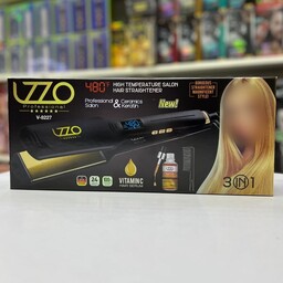 اتومو کراتینه برند LZZO کد 8227 صفحه سرامیک مخصوص کراتینه کردن مو صفحه نمایش دیجیتالی پیشرفته دما از 170 تا 480 درجه 