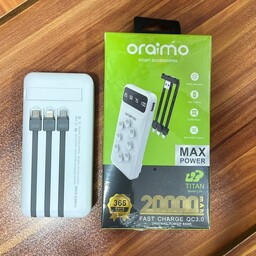 پاوربانک Oraimo اصلی 20000mla  وایرلس  شارژ  کیفیت بسیار عالی