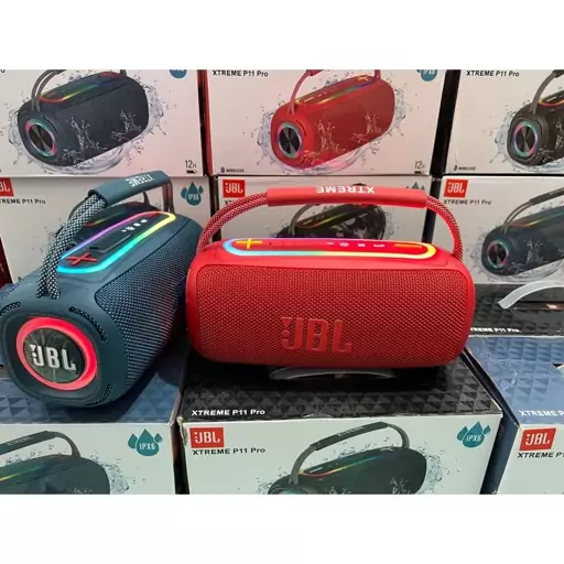 اسپیکر JBL مدل XTREME P11PRO اصلی کیفیت صدا فوق العاده مدت زمان شارژ 12 ساعت رم،فلاش،AUX ضد آب بیس دار رقص نور RGB