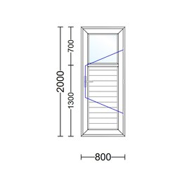 درب سرویس و حمام UPVC