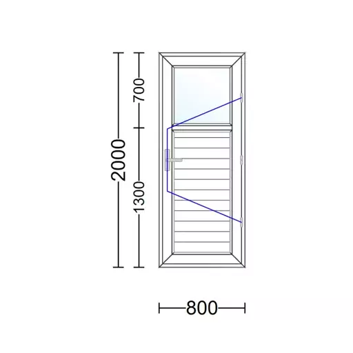 درب سرویس و حمام UPVC