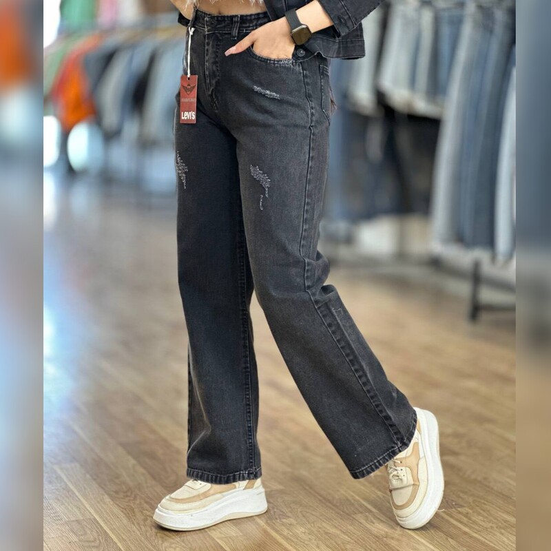 شلوار جین بگ شلوار جین زنانه شلوار بگ قد 100 سایز 36 تا 46 ارسال رایگان.