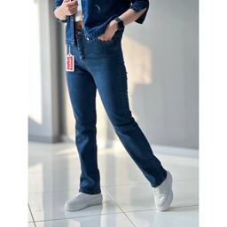 شلوار جین زنانه راسته کلاسیک شلوار جین راسته قد 100 سایز 40 تا 50 ارسال رایگان 