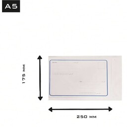 پاکت پستی A5لمینه مشکی 25 عددی