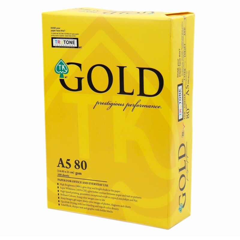 کاغذ GOLD 80g A5 بسته 500 عددی