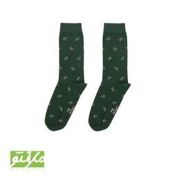 جوراب مردانه ساقدار طرح بته جقه سبز برند پاتریس