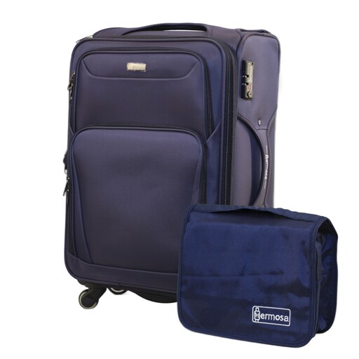 چمدان کوچک هرموسا Hermosa مدل 213116003 در چهار رنگ قفل  TSA به همراه کیف آرایشی و کاور