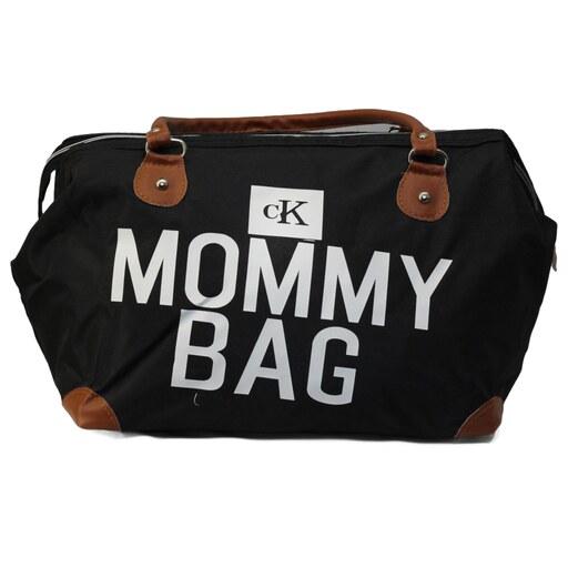 ساک مشکی طرح Mommy Bag مامی بگ مدل 2061345 مناسب برای سفر خرید ساک بچه،بزرگ و جادار،دستی،کیفیت جنس برزنت