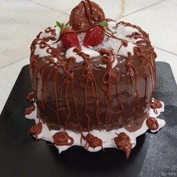  دکوری کیک کیک شکلاتی خمیر ایتالیایی