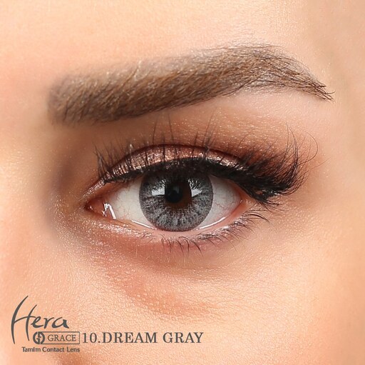 لنز رنگی هرا گریس کد 10 رنگ Dream Gray (طوسی دوردار)