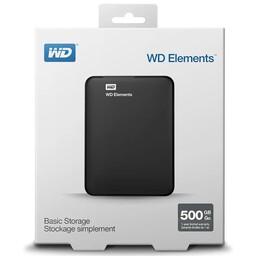هارد اکسترنال 500 گیگ وسترن دیجیتال گارانتی 1ساله مدل Elements 
Western Digital Elements External Hard Drive - 500GB