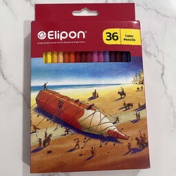مداد رنگی 36 رنگ الیپون مدل ساحل