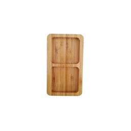 ظرف اردو خوری چوبی بامبو  طرح 2 خانه مدل L17 (ظروف سرو و پذیرایی) کد Gw509048  