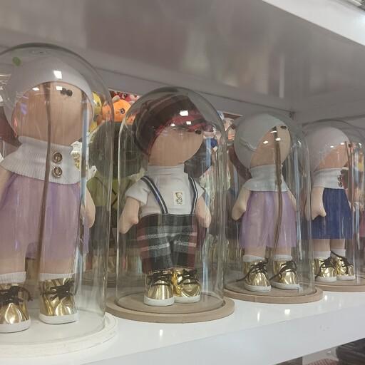باکس شیشه ای حبابی عروسک روسی بسیار شیک و خاص مناسب روز دختر روز دانش اموز و تولد