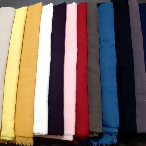 شال سوپر نخ ساده در 13 رنگ مختلف (تک رنگ) قواره 3 متر