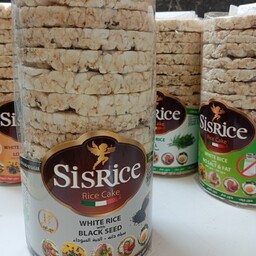 سیس رایس کیک برنجی رژیمی با طعم سیاه دانه