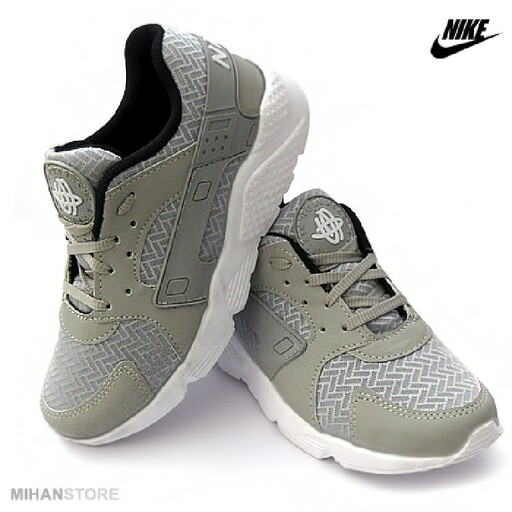 کفش دخترانه نایک مدل هوراچی (خاکستری)  Nike Huarache Women Gray Shoes  طراحی جدید و فوق العاده شیک از برند محبوب نایک  