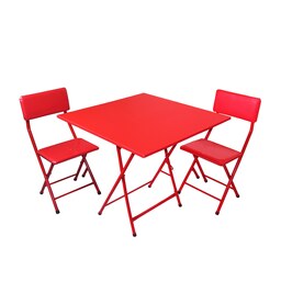 میز و صندلی ناهار خوری میزیمو مدل 2 نفره کد 5551 (مدل پایه رنگی)