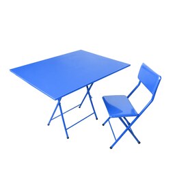 میز ناهار خوری و صندلی میزیمو مدل تاشو کد 1851 (مدل پایه رنگی)