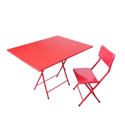 میز تحریر و صندلی میزیمو مدل تاشو کد 1851  (مدل پایه رنگی)