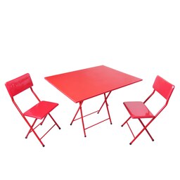 میز ناهار خوری و صندلی میزیمو مدل تاشو کد 1871  (مدل پایه رنگی)