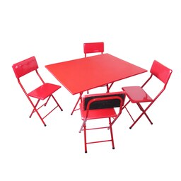  میز تحریر و صندلی میزیمو مدل 4 نفره  کد  1891(مدل پایه رنگی)
