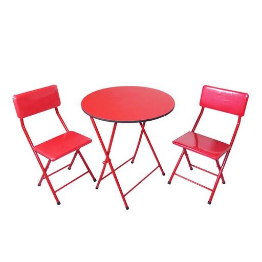 میز و صندلی ناهار خوری میزیمو مدل تاشو کد 8461 (مدل پایه رنگی)