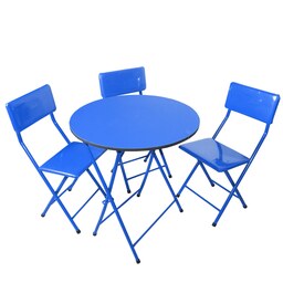 میز و صندلی غذاخوری میزیمو مدل تاشو کد 9951 (مدل پایه رنگی)