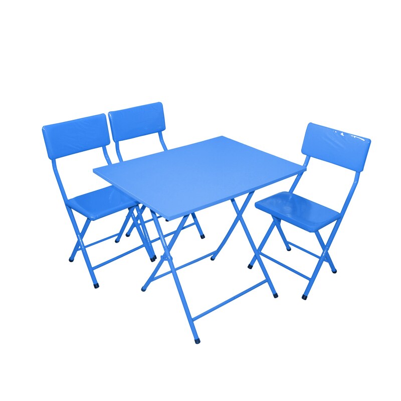 میز  و صندلی ناها ر خوری میزیمو مدل 3 نفره  تاشو کد 10250 (مدل پایه رنگی)