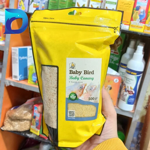 آرد یا پودر سوخاری پرندگان 500 گرمی برند babybird