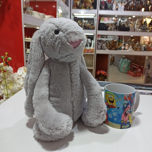 عروسک پولیشی خرگوش با کیفیت و ارتفاع سر تا پا 48 سانتیمتر