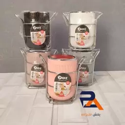 جاکاردی جاقاشقی پادیز مدل زیگا کد 426دارای پایه فلزی دسته دار دررنگ بندی متنوع و شاد