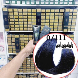 رنگ مو برندتاکوری واریاسیون آبی(0.111) حجم125میل حاوی کراتین و آرگان و شی باتر 