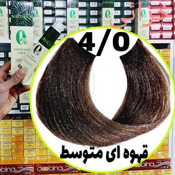 رنگ مو نچرال قهوه ای متوسط(4.0)بدون آمونیاک و فاقد سولفات و پارابن و سیلیکون