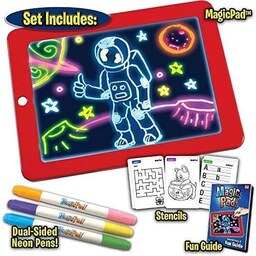 بازی آموزشی رنگ آمیزی مدل تخته نقاشی نئونی magic pad