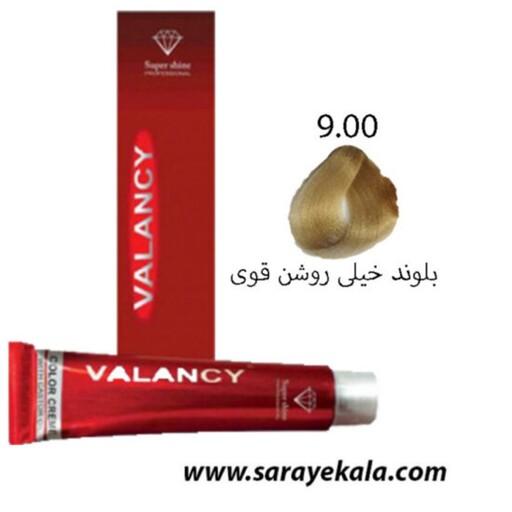 رنگ مو والانسی VALANCV  سری طبیعی قوی 9.00 بلوند خیلی روشن قوی 