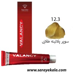 رنگ مو والانسی VALANCV سری هایلایت 12.3 سوپر پلاتینه طلایی