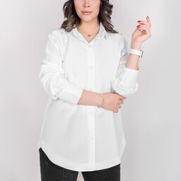 شومیز سفید طرح ونوس با جنس نخی کیفیت عالی  با سایز بندی فری مناسب 36 تا 44 و گاها 46 با رنگبندی سفید 
